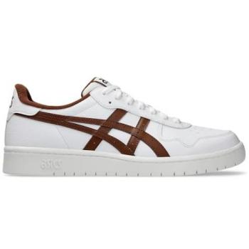 Zapatillas ASICS Japan S, tipo sneaker para hombre, color blanco puro con marrón rojizo, talla 40 EU