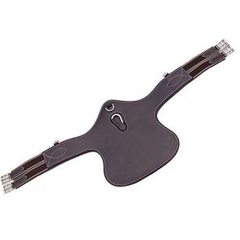 Horka studguard cincha piel, Brown/Silver, 125cm / 50in