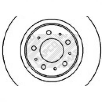 Disco de freno MAPCO 15975 - Disco de freno, fabricado por MAPCO, modelo 15975, diseñado para ofrecer un rendimiento óptimo en sistemas de frenado, con alta resistencia al desgaste y a la temperatura,