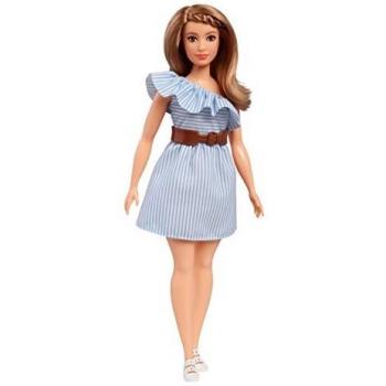 Barbie Fashionista, Muñeca Purely Pinstriped, juguete +7 años
