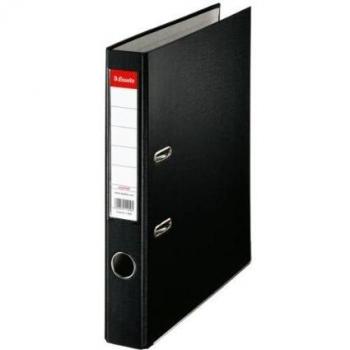 Esselte Archivador de Palanca A4, Negro, Lomo 52mm, Plástico, 81197