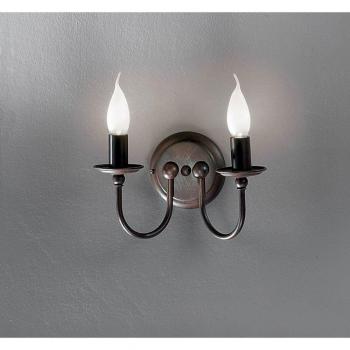 Lámpara de pared rústica AZIENDA de 2 luces