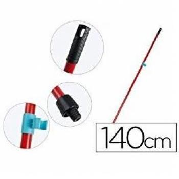PALO DE ESCOBA O FREGONA METAL UNIVERSAL CON ADAPTADOR SP 140 CM