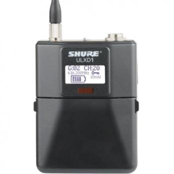 Shure ULXD1 Wireless Bodypack Transmitter with 3-Pin LEMO Connector, J50A: 572-616MHz