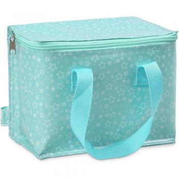 Nevera térmica verde con estrellitas de Kiokids.