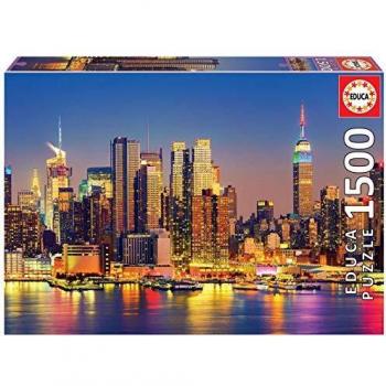 Educa Borras - Puzzle 1500 Piezas Manhattan de Noche (18466)