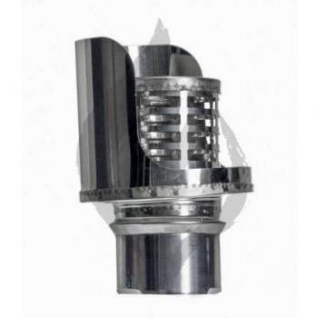 SOMBRERO ANTILLUVIA HORIZONTAL EXOJO PARA ESTUFA PELLET FABRICADO EN ACERO INOXIDABLE