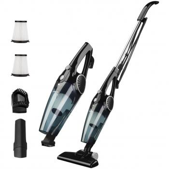 VicTsing Homasy V4-Aspiradoras Hogar Escoba 2 en 1, 800ml, 12Kpa, con 2 Filtros HEPA Lavables y 3 Cepillos. Vertical y de Mano sin Bolsa, con Protección Inteligente
