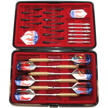 Wagner Automaten - Estuche con 6 dardos de competición y accesorios de Empire Dart