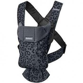 BABYBJÖRN Portabebés Mini Malla 3D Gris Gris Leopardo