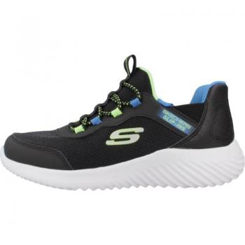 Zapatillas deportivas de niño Skechers modelo 403822L Slip-Ins color negro BBLM