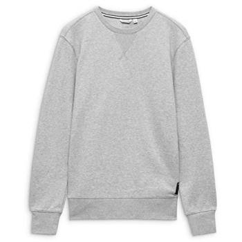 Bjorn Borg Men's Centre Crew Sweatshirt, Light Grey Melange, Fleece Crewneck, Size XX-LARGE