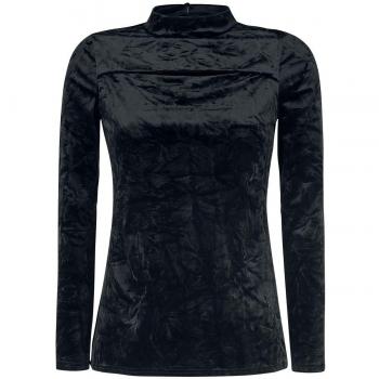 Fashion Victim Samt Longsleeve Manga Larga Mujer Negro M