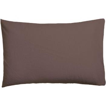 Funda de almohada lisa algodón 45x155 cm