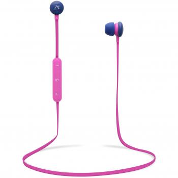 T'nB EBTRENDELEC - Auriculares estéreo con Bluetooth, diseño eléctrico, Color Rosa y Morado