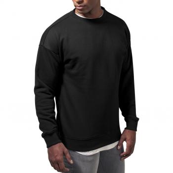 Urban Classics Black Sweat Crewneck T-Shirt for Men