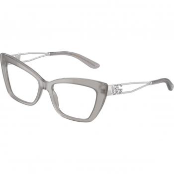 Dolce & Gabbana DG3375B 3421 Women’s Cat Eye Eyeglasses in Grey with Blue Light Block Option