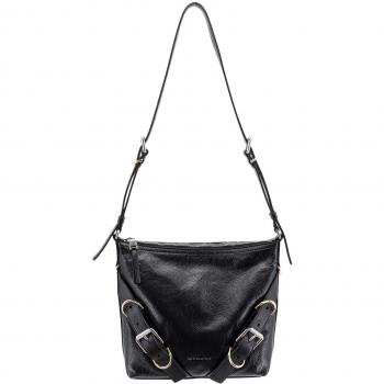 Givenchy Voyou Small Leather Shoulder Bag in Black