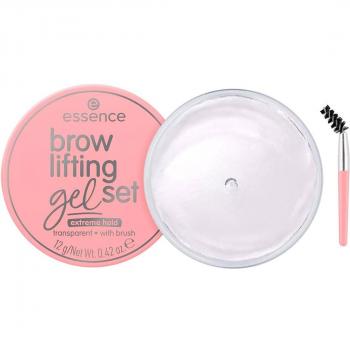 Essence Brow Lifting Gel Set - Transparent, setting gel for eyebrows with brush, 12 g