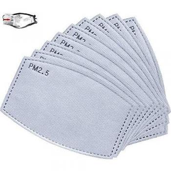 100 piezas de filtro de carbón activado PM2.5 almohadilla de filtro antipolvo reemplazable para tapa bucal