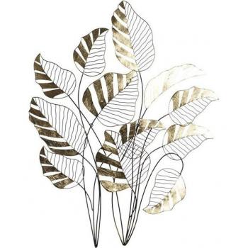 Fíjalo Decoración de Pared en Metal con Diseño de Hojas - Elegante y Moderno
