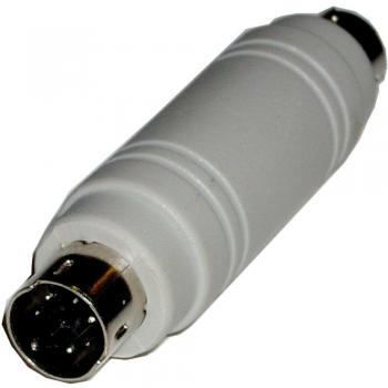 BeMatik - Adaptador de Conector PS2 miniDIN 6-Pin Macho a Macho