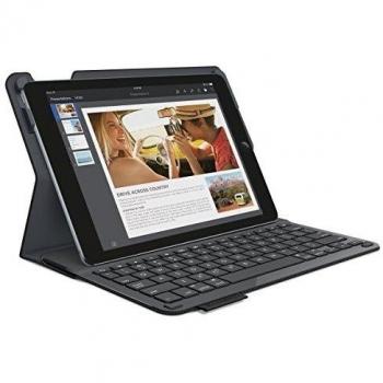 Logitech Type+ - Funda con teclado integrado para tablet Apple iPad Air 2, cable USB, Qwerty español, color negro