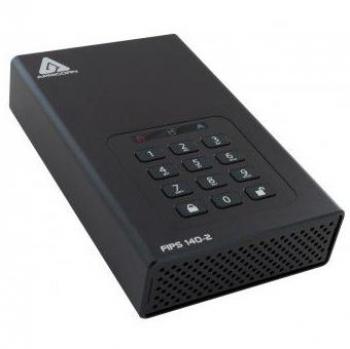 Apricorn Aegis Padlock DT 8TB Encrypted External Hard Drive with 256-Bit AES-XTS Encryption