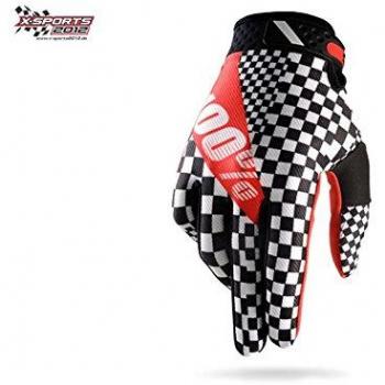 Guantes de ciclismo 100% Ridefit Legend blanco/negro