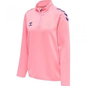 Hummel hmlCORE XK Sweatshirt for Women - Color: Cotton Candy S, Material: Cotton, Style: Casual, Features: Comfortable fit, Long sleeves, Ribbed cuffs and hem