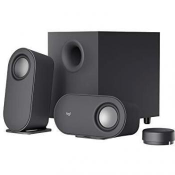 Logitech Z407 Bluetooth Altavoces para ordenador con subwoofer y control inalámbrico, Sonido inmersivo, Audio premium con varias entradas, Altavoces USB - Negro