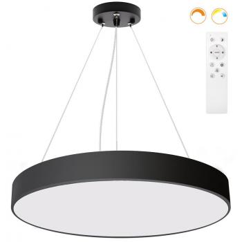 Lámpara LEDBOX Kramfor BIG Suspend 50W Ø60cm CCT Negro Blanco Dual
