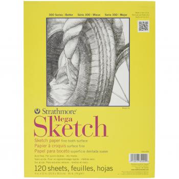 Strathmore Mega Sketch Pad 9 X 12 - 50Lb 120 fogli