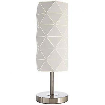 Lámpara de mesa Asterope lineal blanca E27 40W