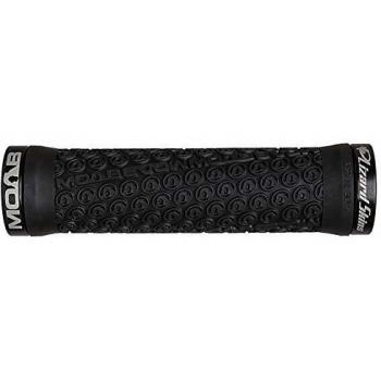 Lizar Skins Moab - Puños para Manillar de Bicicleta con Bloqueo Lock-on Negro Negro/Negro