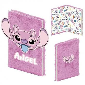 Bloc de Notas A5 Disney Lilo & Stitch Angel Rosa Plush Unisex