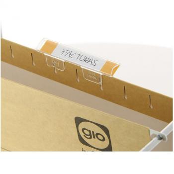 Visor de cristal Gio corto transparente 8,5x1,5 cm