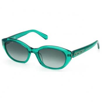 Swarovski Women's Shiny Dark Green Sunglasses - One Size
