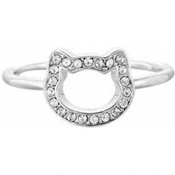 Anillo Karl Lagerfeld Mujer 5483546 - Anillo de acero inoxidable, diseño elegante, acabado en tono plateado, talla ajustable