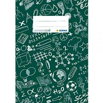 Funda protectora Herma Schoolydoo A5 verde de PP, 1 unidad
