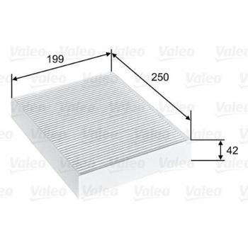 Filtro de habitáculo VALEO 715815 - Filtro de aire para el compartimento del pasajero, diseñado para mejorar la calidad del aire dentro del vehículo, compatible con diversas marcas y modelos, fácil instalación, fabricado con materiales de alta