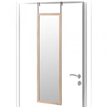 Espejo de Puerta Natural Efecto Madera MDF 35x125 cm