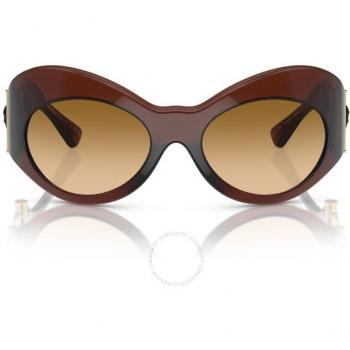 Versace VE4462 54462L Women's Sunglasses Brown Size 58