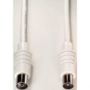 Cable Antena Coaxial E+P HFA 7, longitud 7.5 m, conectores macho y hembra, 90 dB