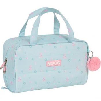 Neceser Moos 'Garden' Rectangular Turquesa 31 x 14 x 19 cm - Safta