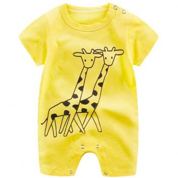 Covermason Bebé Unisex Historieta Animal Impresión Mono Manga Corta Bodies