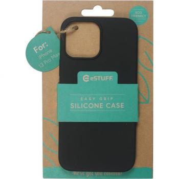 Funda de Silicona Negra para iPhone 13 Pro Max con Acabado Suave al Tacto