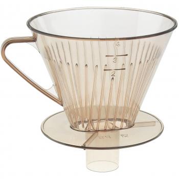 Westmark Cuatro Soporte para filtros de café, poliestireno, Translucent Brown, 16 x 13.4 x 13.5 cm