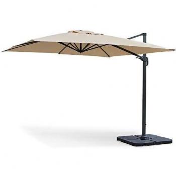 Sombrilla Cuadrada 3x3m Sweeek Falgos Beige 298x298x260 cm