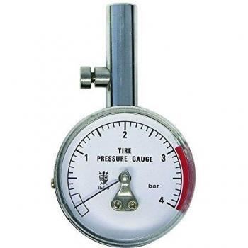 Manómetro para neumáticos Carpoint 0623201 analógico profesional negro/plateado